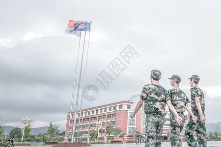 部队训练军训【媒体用图】（仅限媒体用图使用，不可用于商业用途）背景