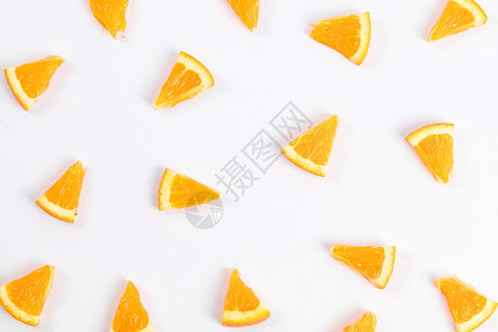 橙子静物水果元素清新背景素材背景