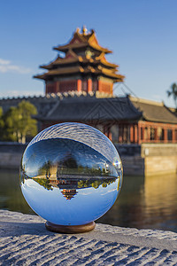 秋紫禁城秋.水晶背景