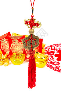 喜庆春节新年挂饰素材背景图片