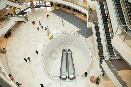 城市商场时尚购物设施背景图片