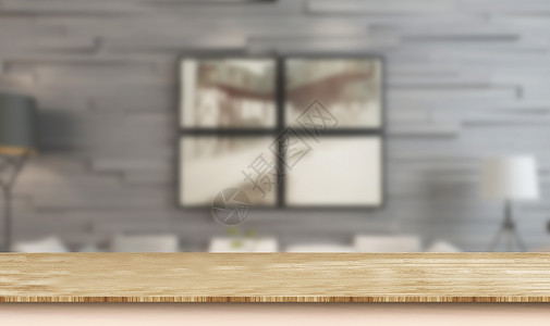 室内木板桌桌子大班桌高清图片