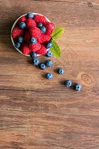 树莓与蓝莓图片