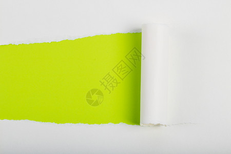 绿色撕纸撕纸的痕迹背景背景