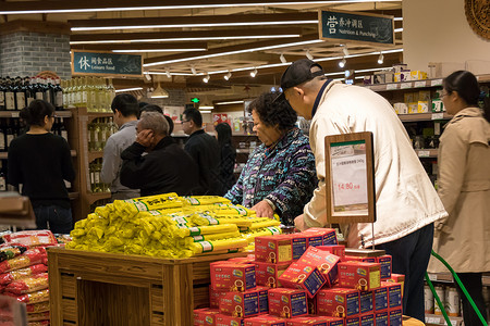 商场超市购物消费场景背景图片