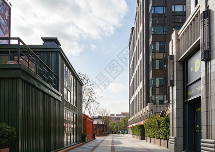 上海购物节商场广场建筑设计背景