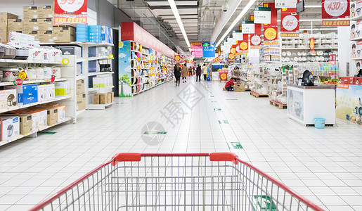 零售渠道商场超市购物场景背景背景