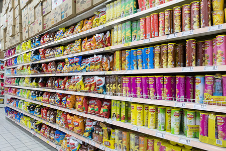 货架超市市场消费场景高清图片