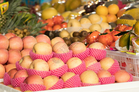 水果交易颜色丰富的水果背景