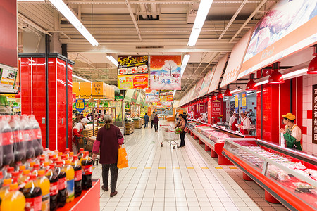 城市超市环境背景背景图片