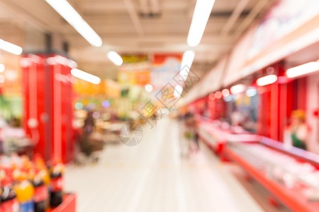 红色货架超市环境背景虚化背景