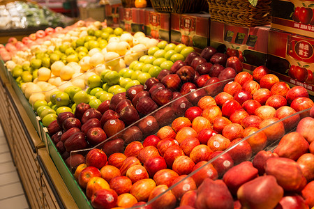 食品陈列超市水果摊位展示背景