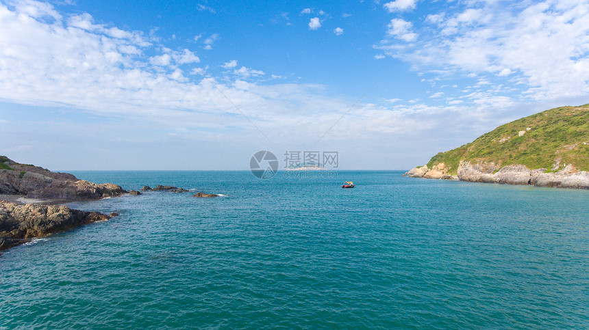惠东海岛蓝天白云图片