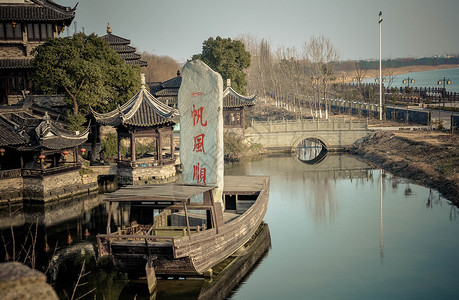 一帆风顺 木船背景图片