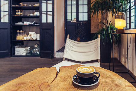 创意小清新咖啡馆咖啡馆创意艺术环境背景