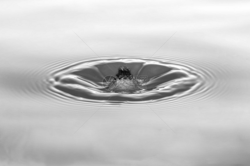 高速通透水滴摄影图片