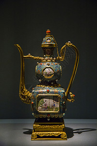 百年好和清朝时期的皇宫宝藏背景