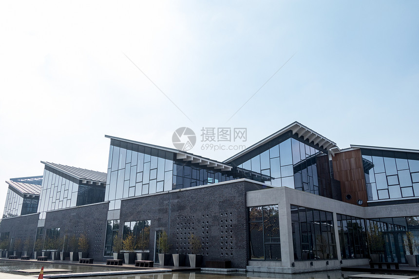 上海图书馆建筑设计环境图片