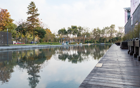 打码透明素材上海图书馆建筑设计环境背景