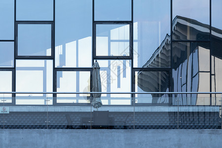半透明玻璃半透明城市建筑设计背景