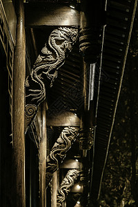 中国风雕刻龙宽窄巷子精致的雕刻背景