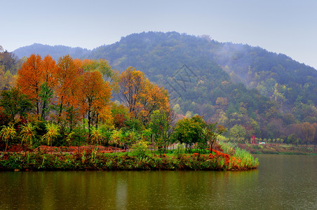 陕北黄龙山风光背景图片