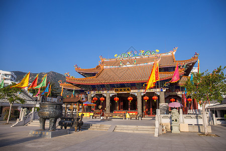 惠州建筑天后宫背景