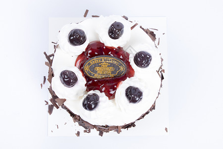 蓝莓巧克力刨花奶油蛋糕背景