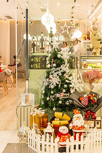商场圣诞咖啡店装扮图片