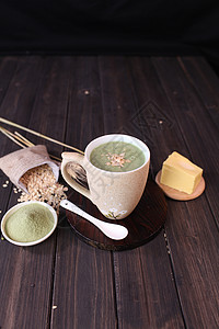 超级咖啡绿茶奶昔高清图片