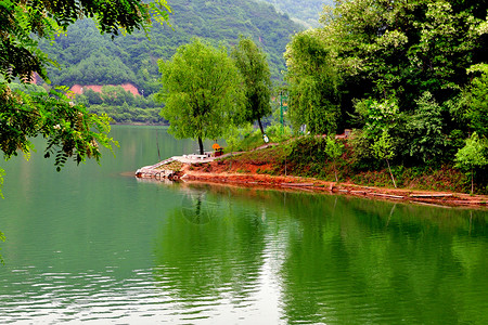 扁担西安周边自然风光背景