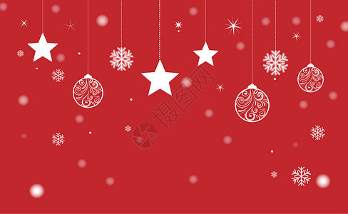 白色的小鹿圣诞节背景设计图片