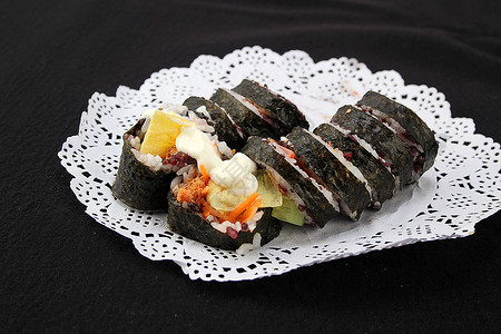 紫菜包饭寿司卷高清图片