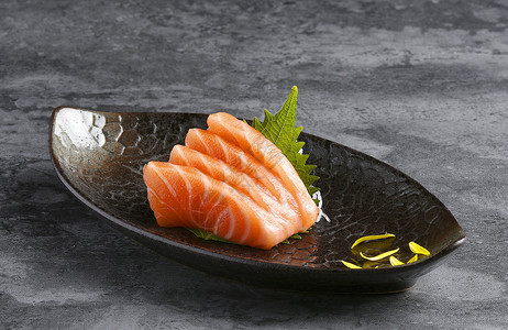 亚东鲑鱼日本料理寿司背景