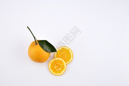 橙色ppt橙子背景水果切片摆拍背景