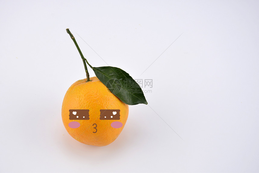 橙子背景水果切片摆拍图片