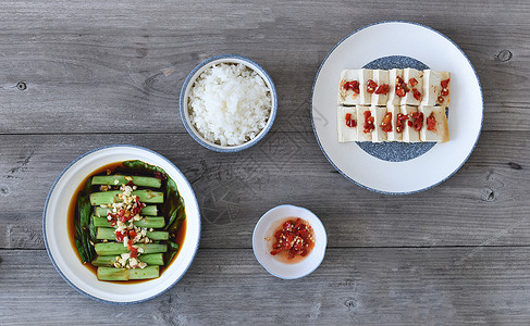 美食家常菜麻辣豆腐蒜香豆角图片