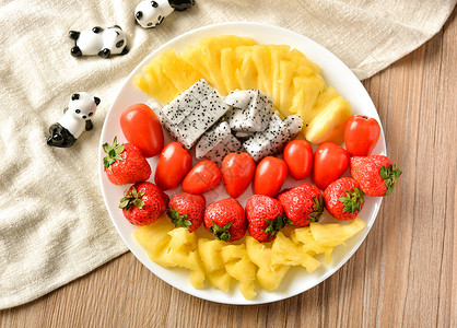 水果沙拉营养健康沙拉高清图片