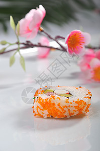 烤海苔卷寿司背景