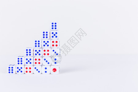 素材变化设计商业创意骰子指数变化摆拍背景