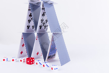 社牌设计素材团队创意扑克骰子搭建拍摄背景