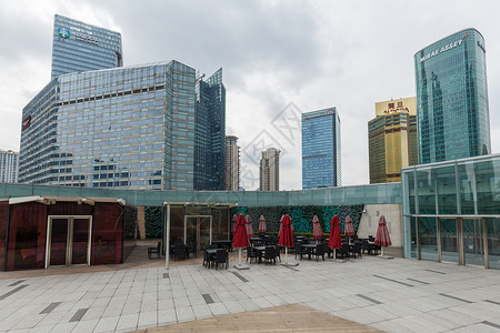 上海陆家嘴城市现代建筑结构外立面高清图片