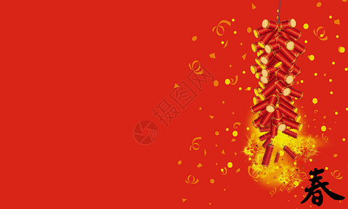 红色的衣服春节喜庆背景设计图片