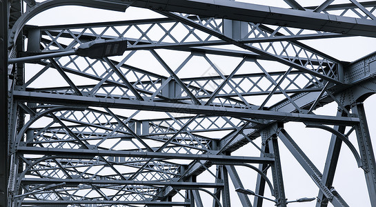 桥体线条钢筋质感设计高清图片