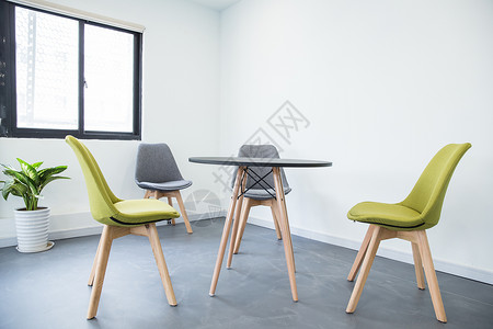 简单干净清新设计桌椅房间背景图片