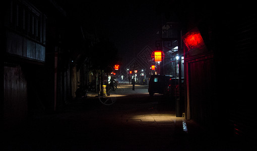 金色的线夜下灯笼背景