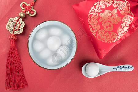 汤圆边框素材中国节日美食汤圆素材背景