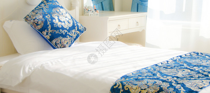 商务旅行酒店房间卧室平面设计背景图片