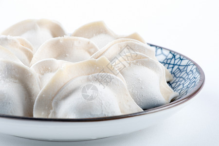 美食抠图素材速冻水饺装盘背景