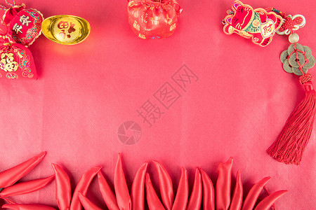 中国年春节背景元素背景图片